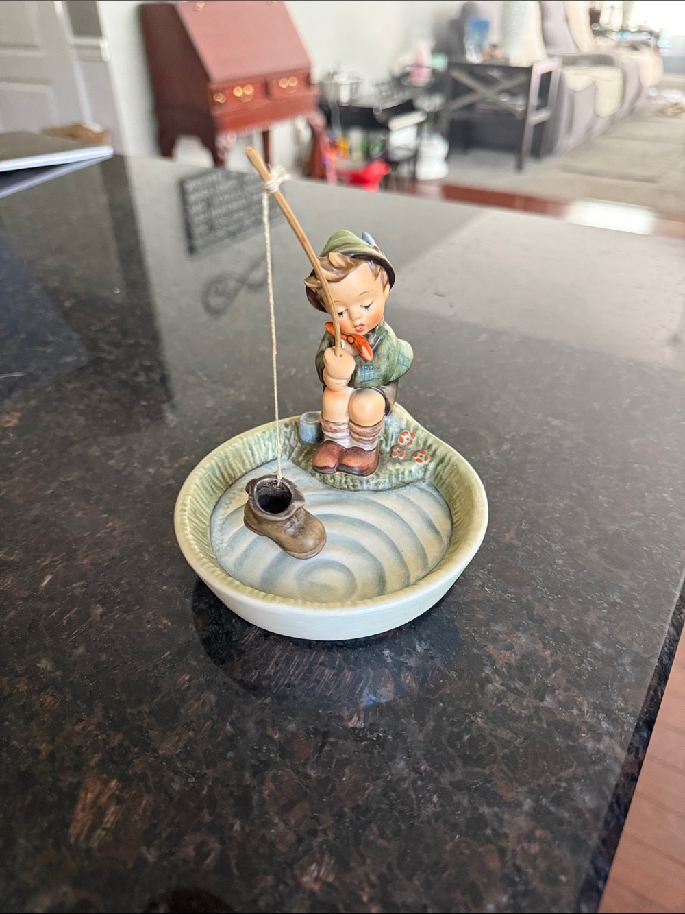 HUMMEL #373. Just Fishing. In excellent condition. No chips, cracks or crazing.